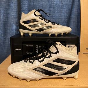 ADIDAS FREAK Black & White Carbon Mid Cleats EG1312 Sz 15